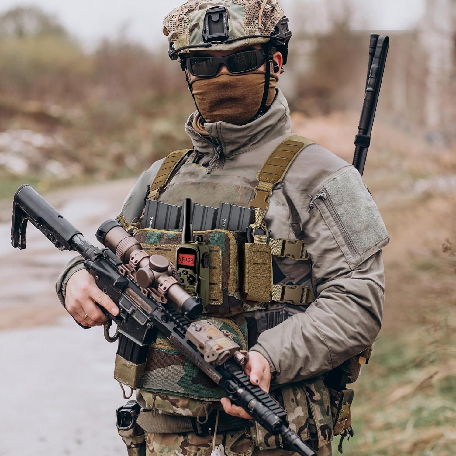 Chaleco Táctico MOZETO Nylon Cordura 1000D Bosque 5 Bolsillos