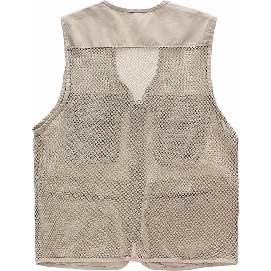 Chaleco de Pesca Transpirable Unisex con Múltiples Bolsillos