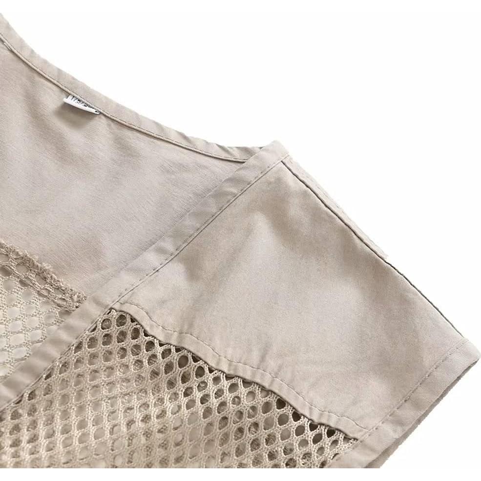 Chaleco de Pesca Transpirable Unisex con Múltiples Bolsillos