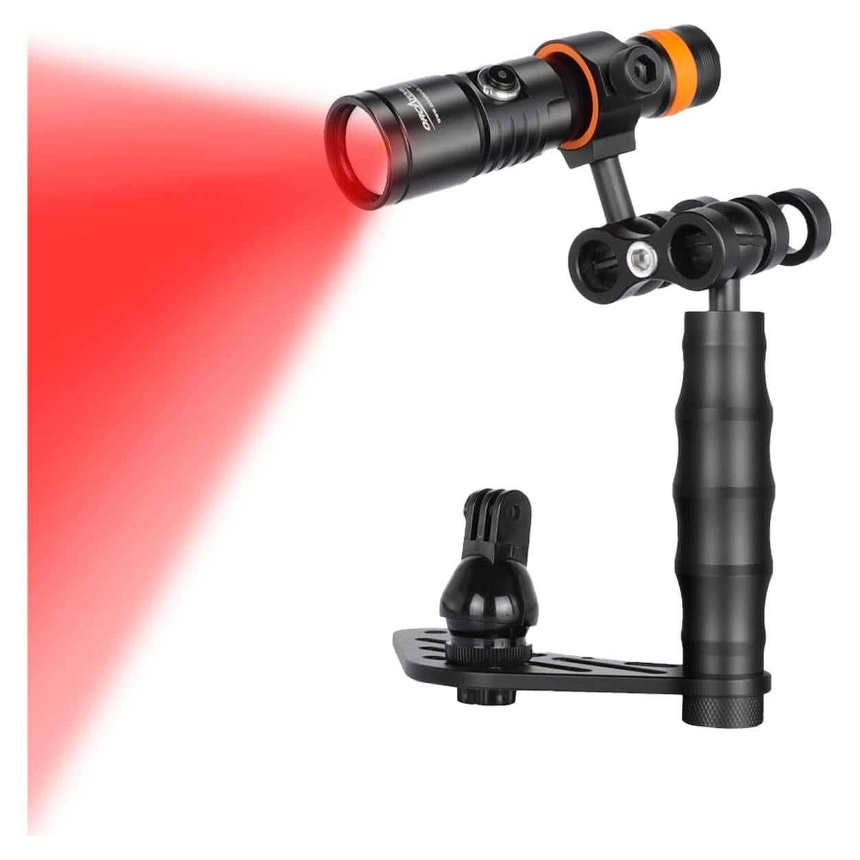 Luz de Video LED Roja ORCATORCH D530V 160 Lúmenes 120°