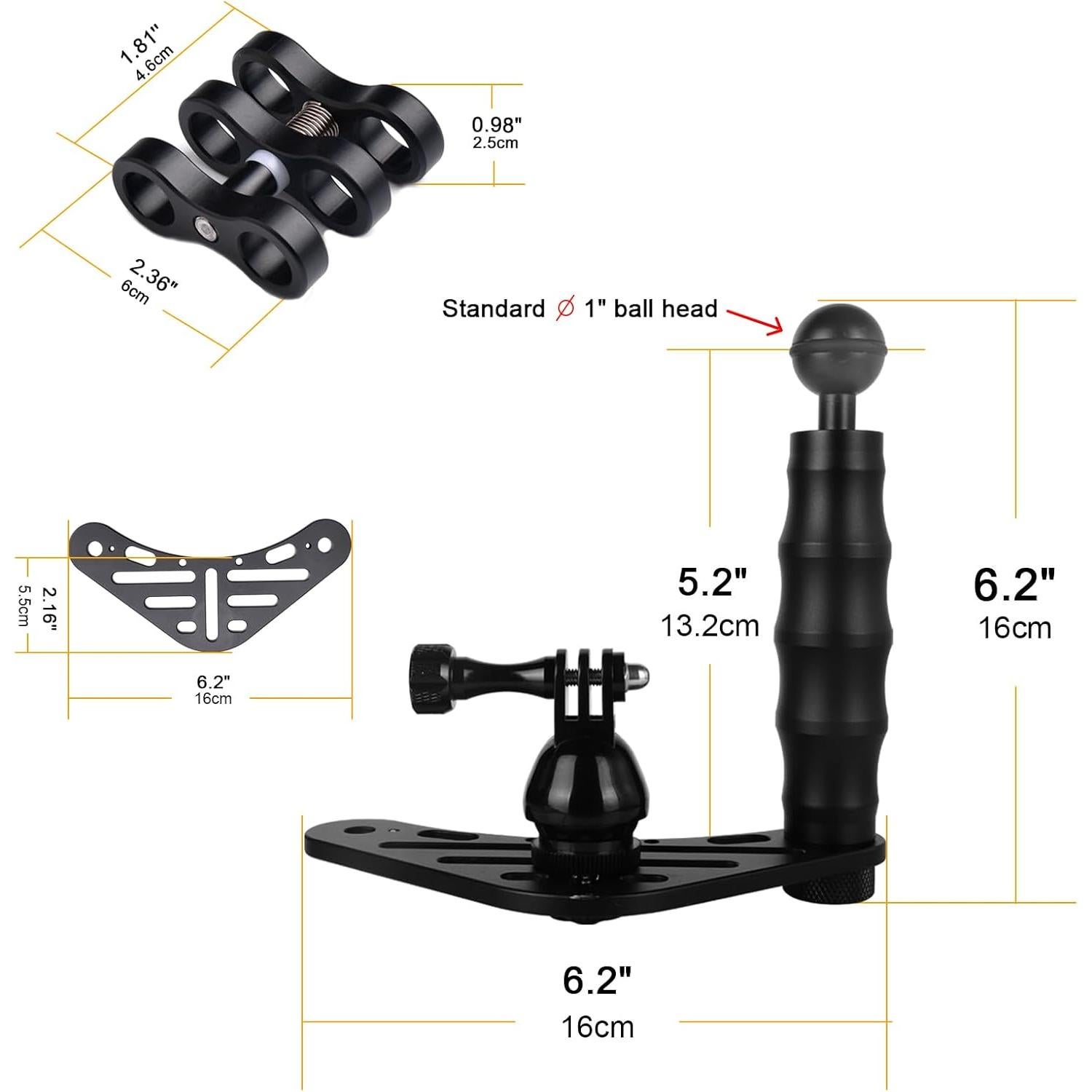 Luz de Video LED Roja ORCATORCH D530V 160 Lúmenes 120°