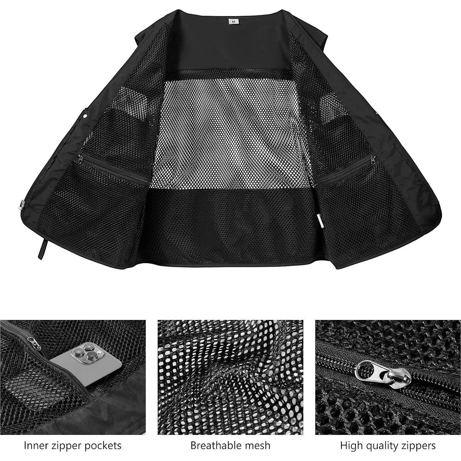 Chaleco de Pesca Unisex Bassdash con Múltiples Bolsillos