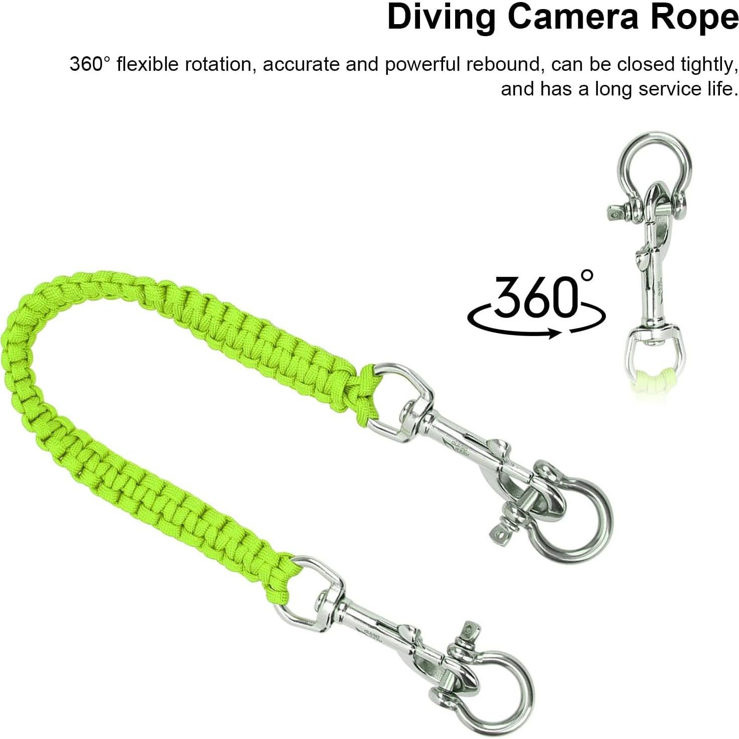 Cuerda para Cámara de Buceo VGEBY 54 cm Acero Inoxidable Verde