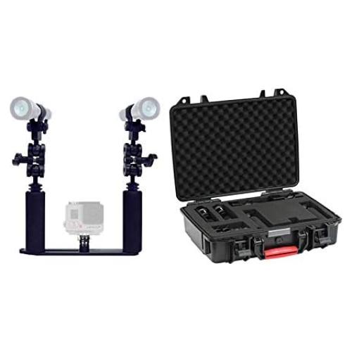 Kit de bandeja para cámara Bigblue con 2 luces y estuche