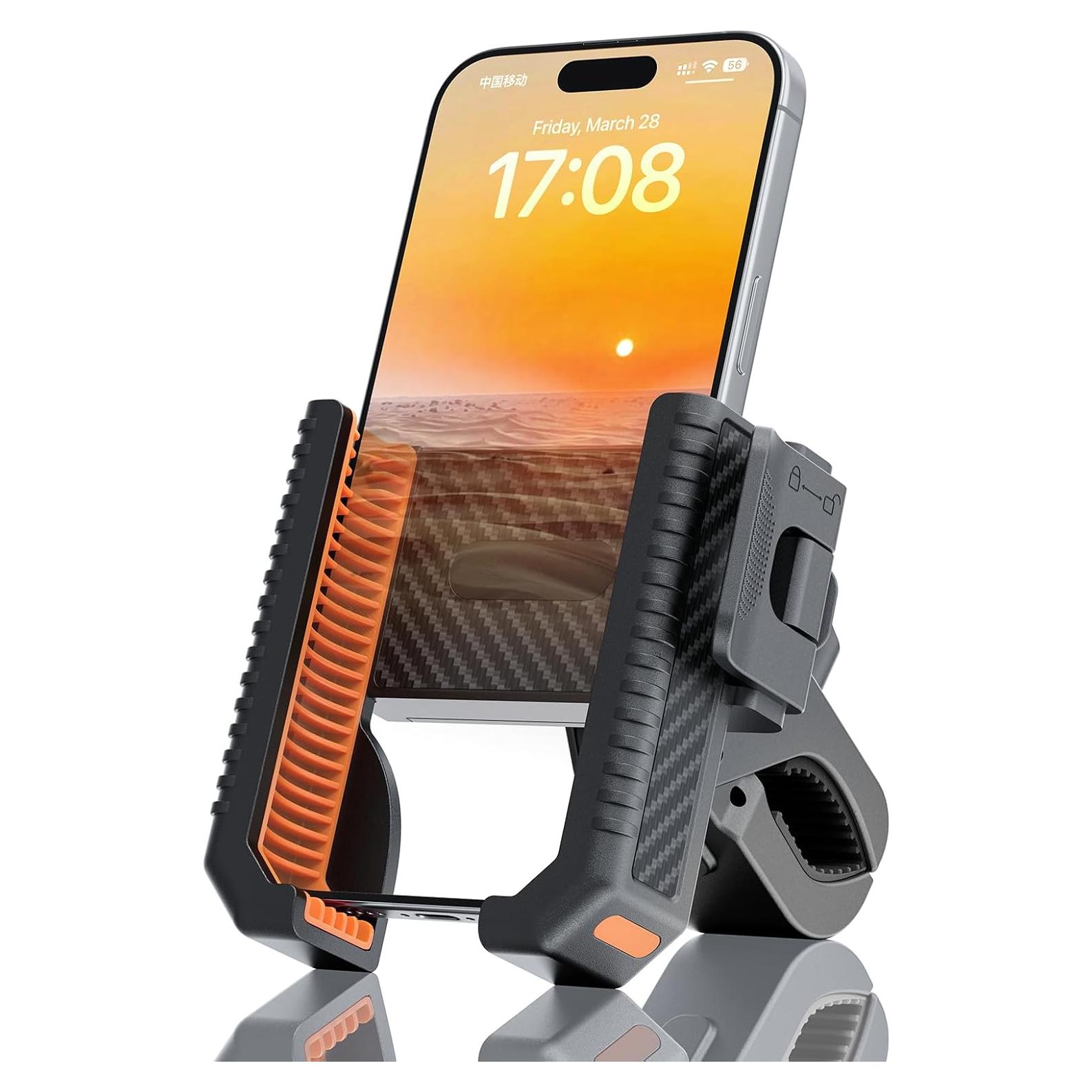 Soporte para Teléfono de Motocicleta Wonwood con Cámara Abierta