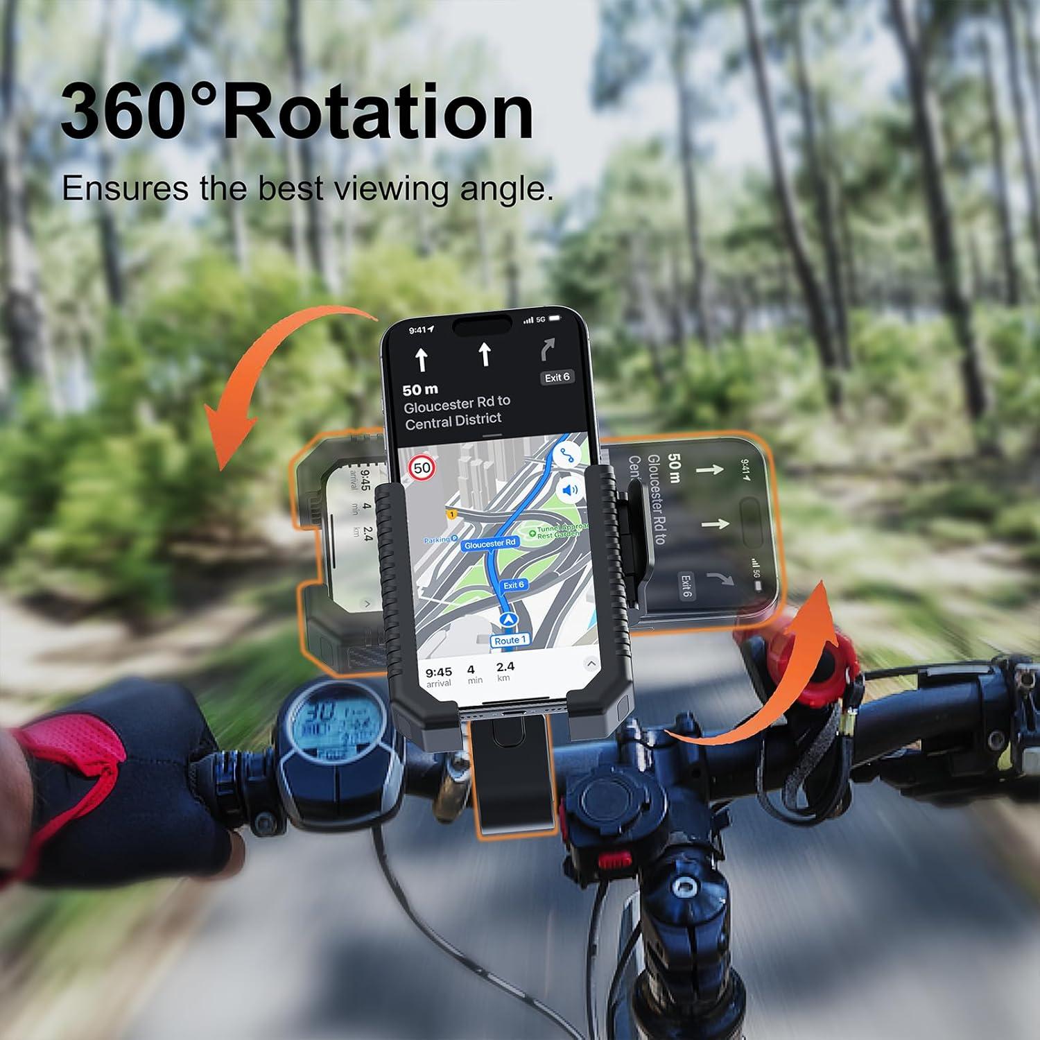 Soporte para Teléfono de Motocicleta Wonwood con Cámara Abierta