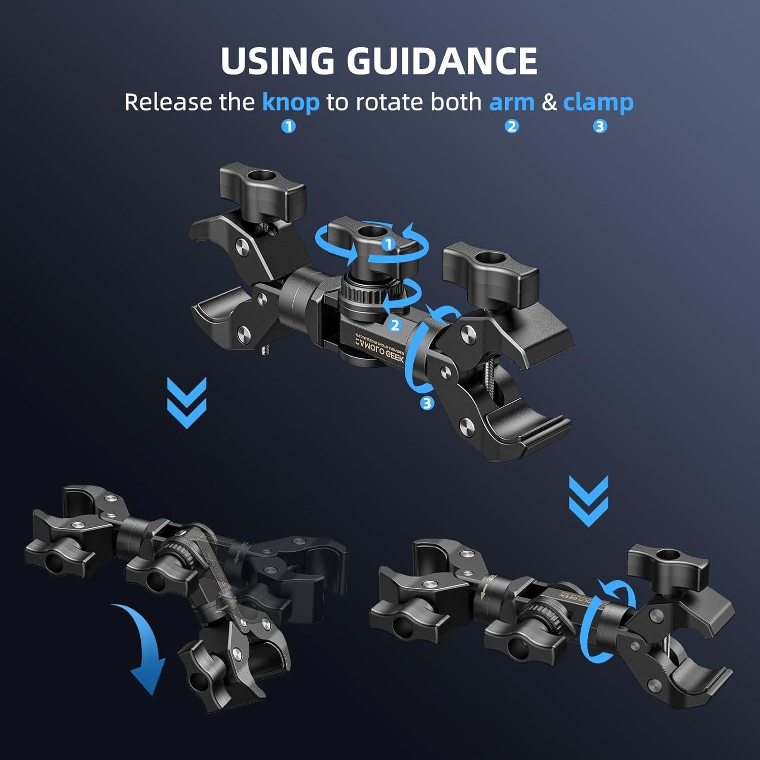 Soporte de Manillar y Palo de Selfie Invisible CAMOLO 1.5m