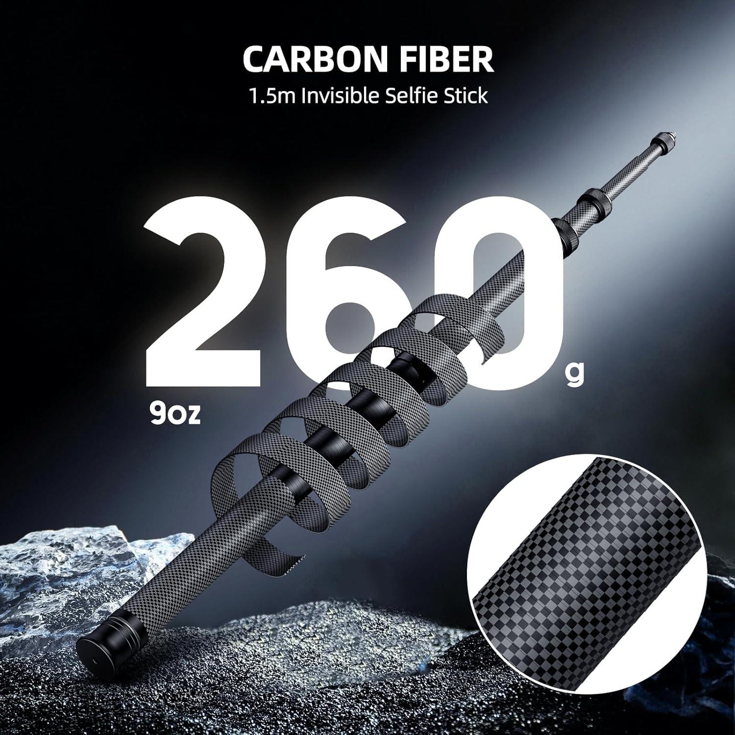 Soporte de Manillar y Palo de Selfie Invisible CAMOLO 1.5m