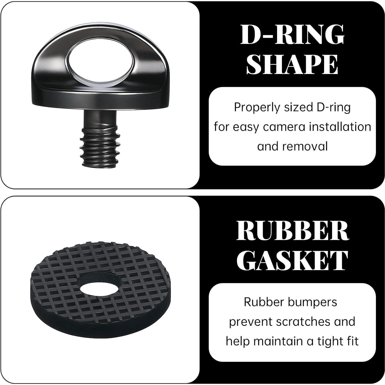 Soporte de Tornillo para Correa de Cámara Trinkrittey 1/4"