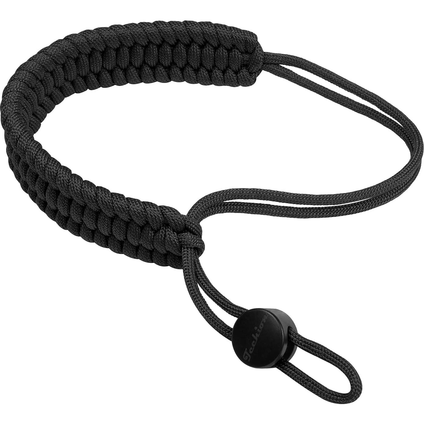 Correa de Muñeca Ajustable Paracord para Cámara Universal - Negro