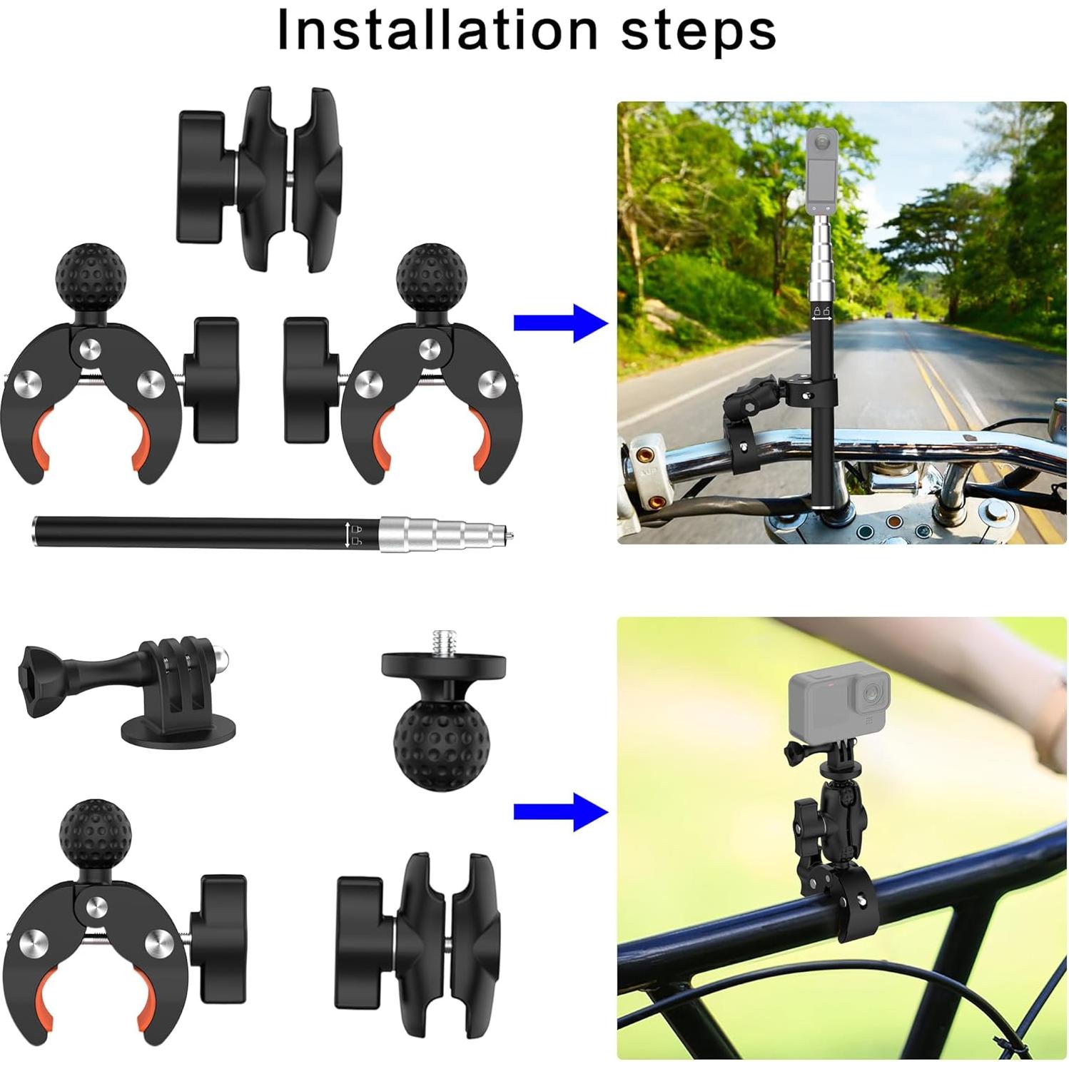 Soporte Manillar Bicicleta Motocicleta Aoeyoo 150 cm Ajustable