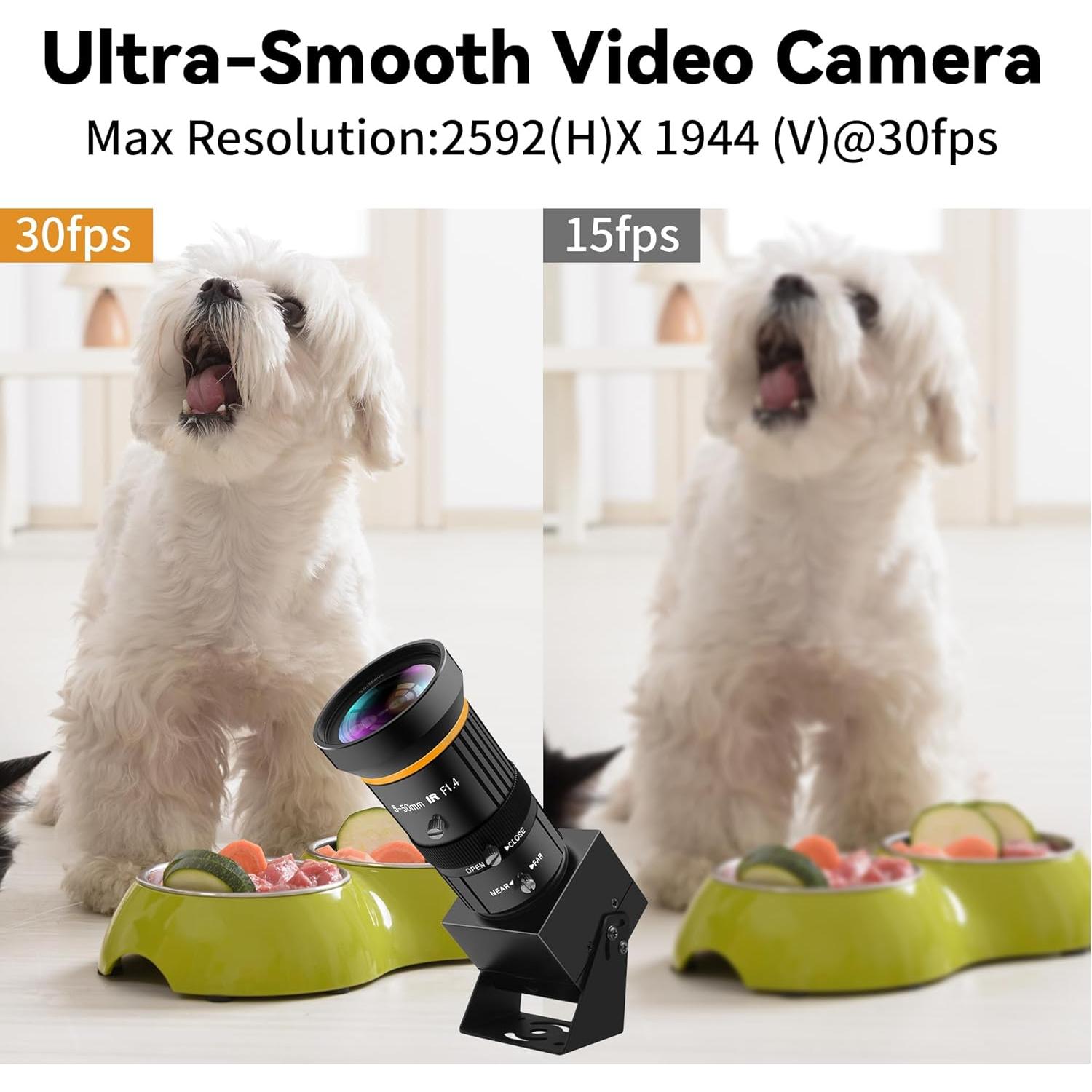 Cámara USB Industrial 5MP IFWATER con Lente 5-50mm 10X