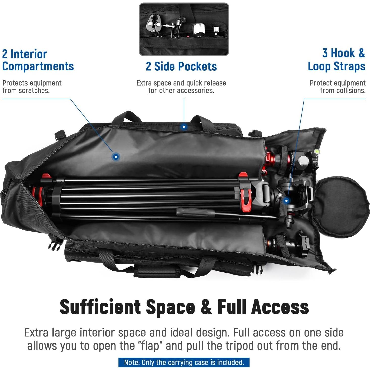 Funda para trípode Neewer 99 cm nylon impermeable negra