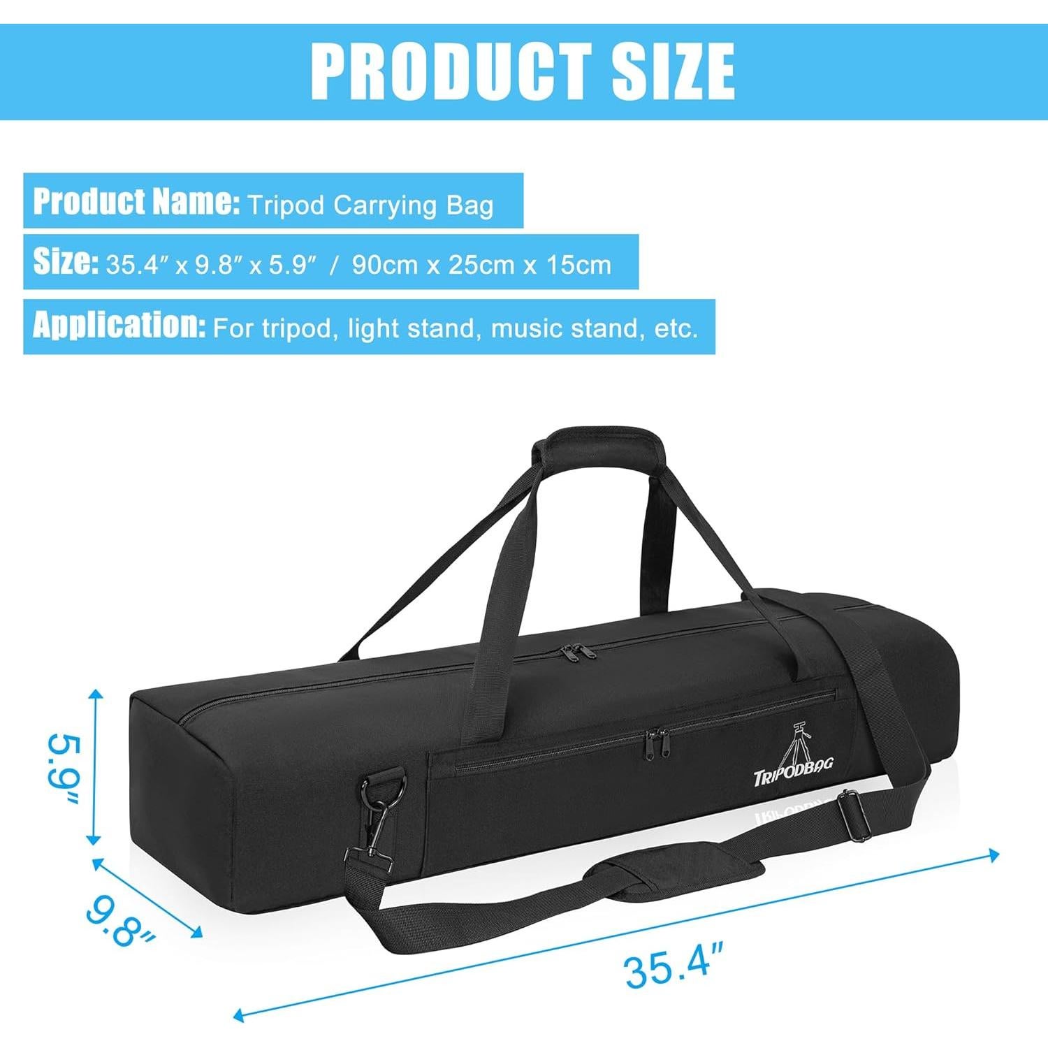 Bolsa de Trípode Multifuncional Toribio 90 cm Resistente al Agua