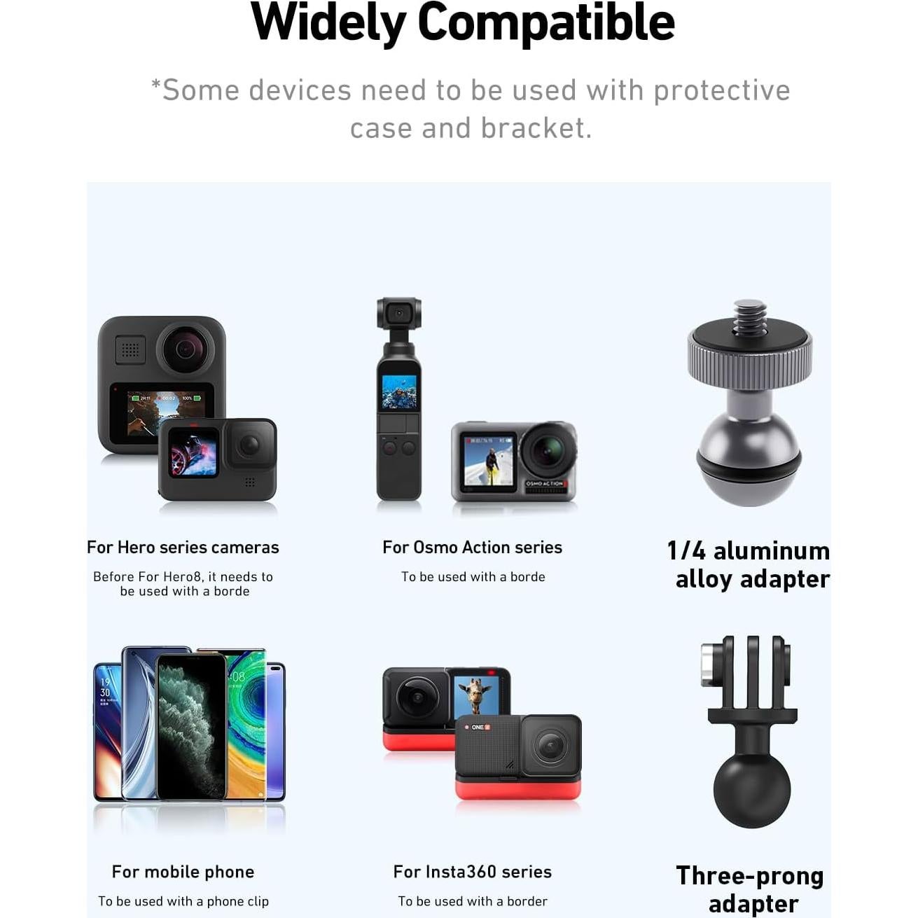 Soporte de Manillar para Bicicleta TELESIN Halterung 360°