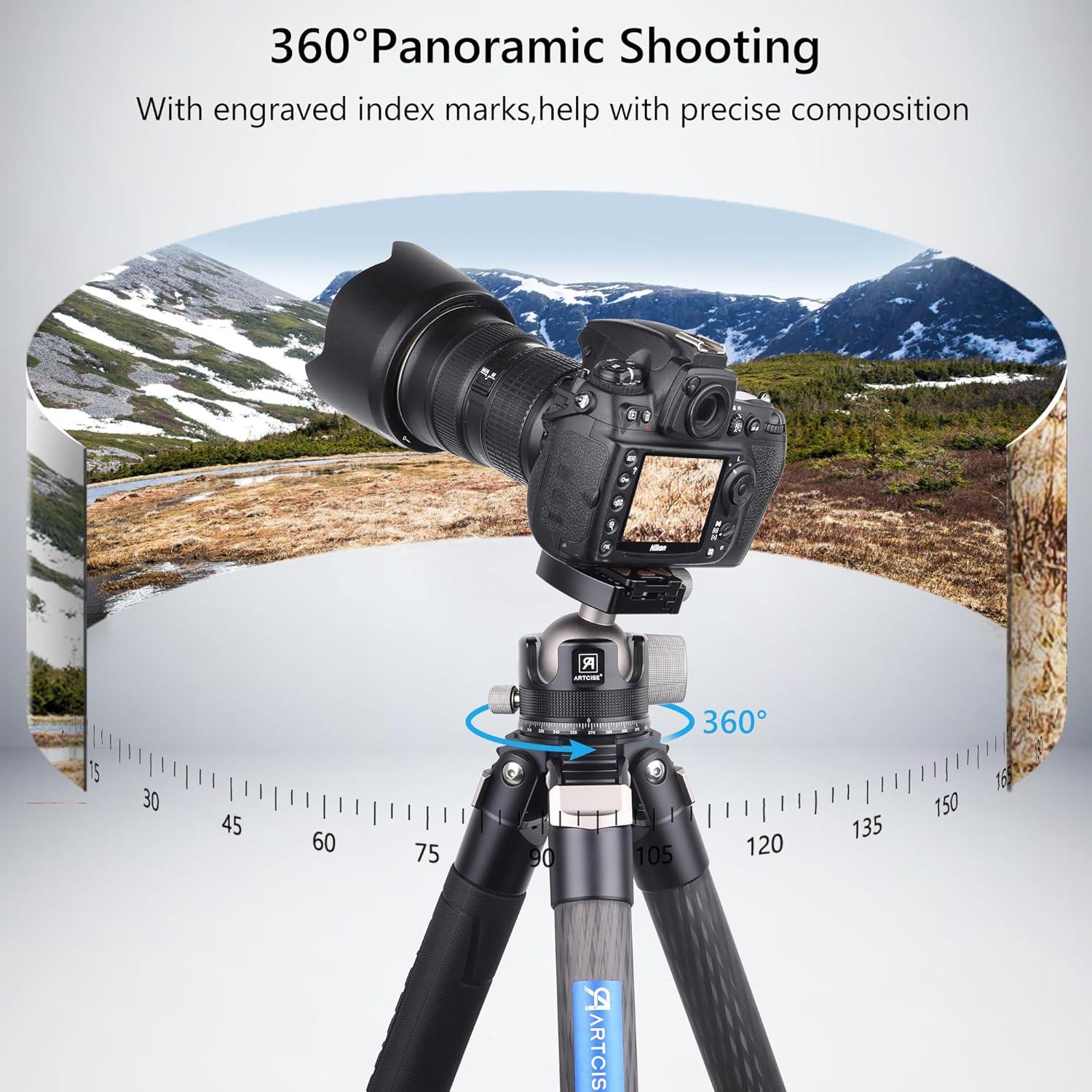 Cabezal de bola ARTCISE KB55 para trípode - Carga 40 kg