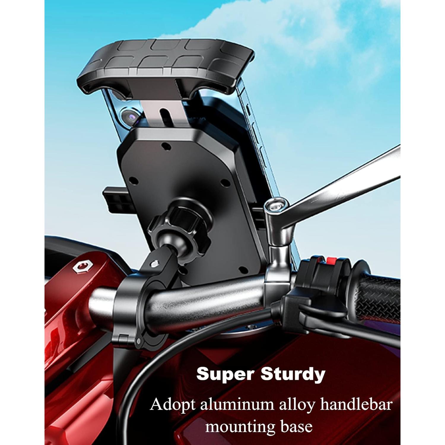 Soporte para Teléfono de Motocicleta BRCOVAN Aluminio 6061-T6