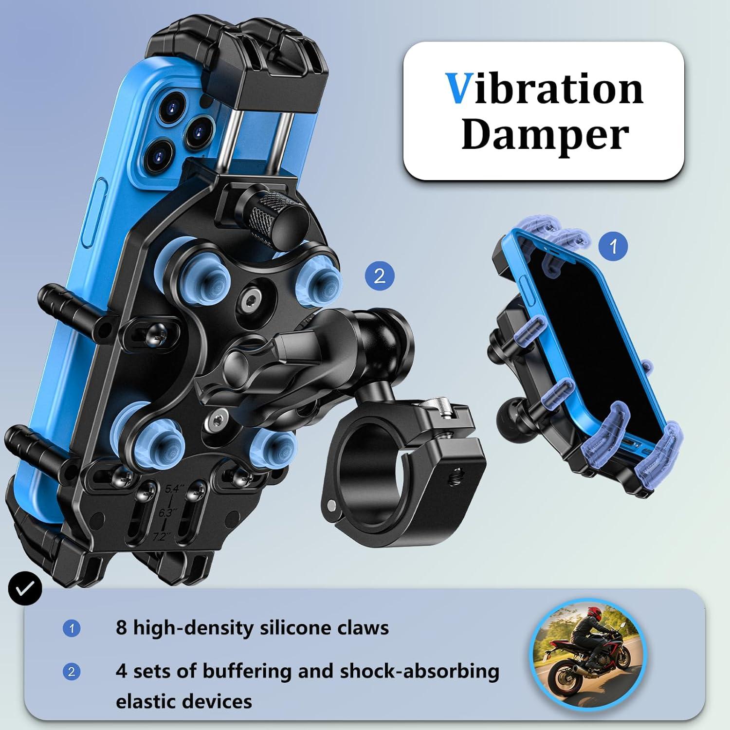 Soporte para Teléfono de Motocicleta LOKTENWO Antivibración