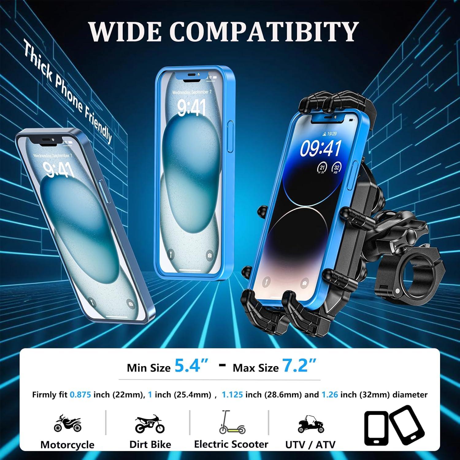 Soporte para Teléfono de Motocicleta LOKTENWO Antivibración