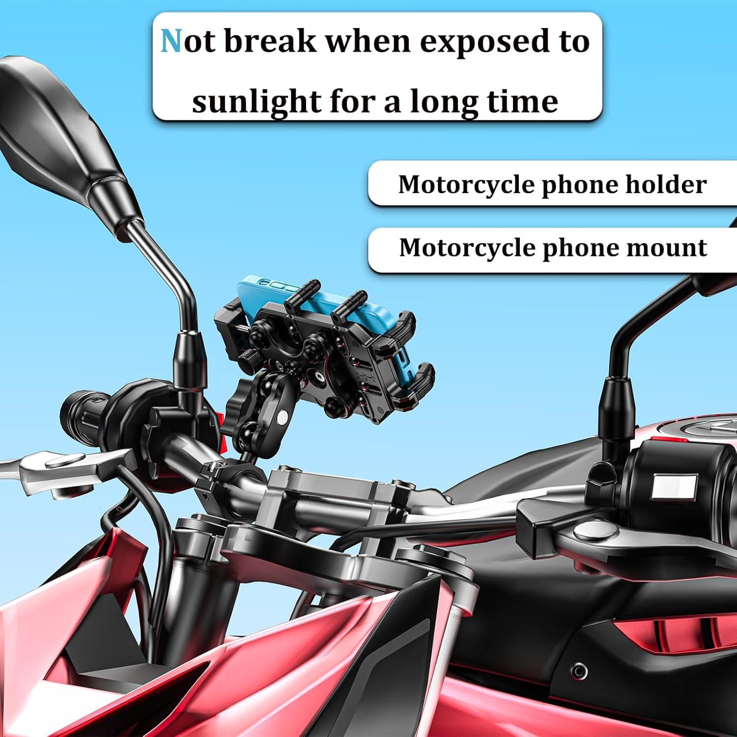 Soporte para Teléfono de Motocicleta LOKTENWO Antivibración