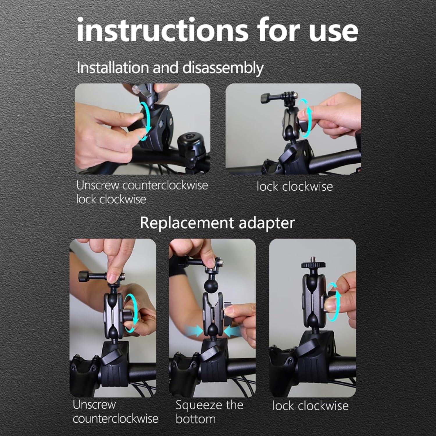 Soporte de Manillar NEOSOU para Cámaras de Acción Universal