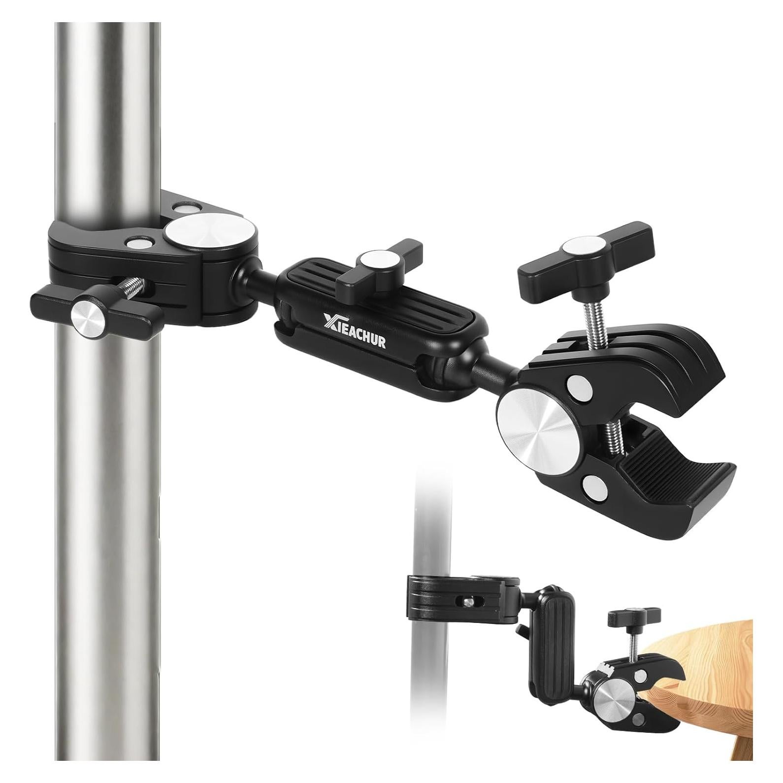 Soporte Doble de Abrazadera XIEACHUR con Adaptador 1/4"