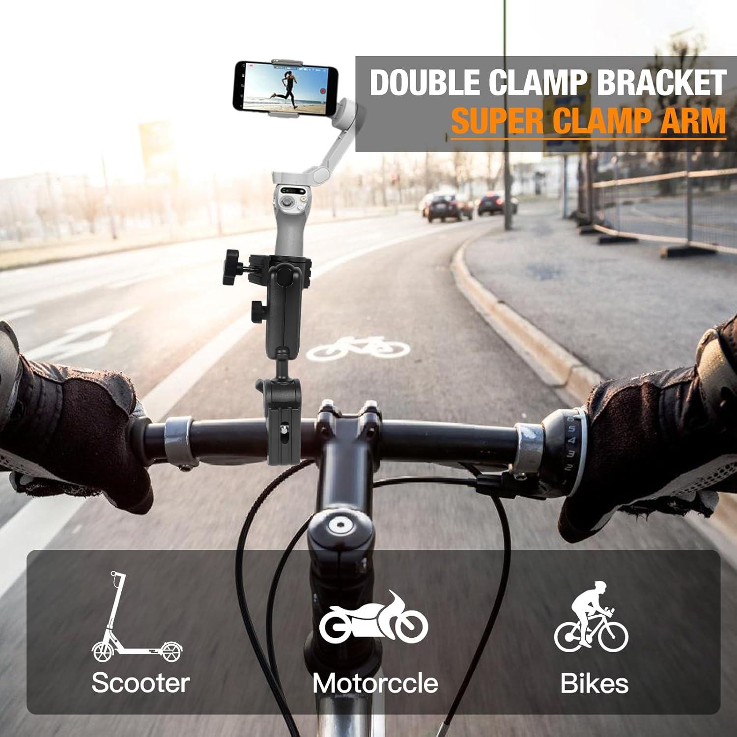 Soporte Doble de Abrazadera XIEACHUR con Adaptador 1/4"