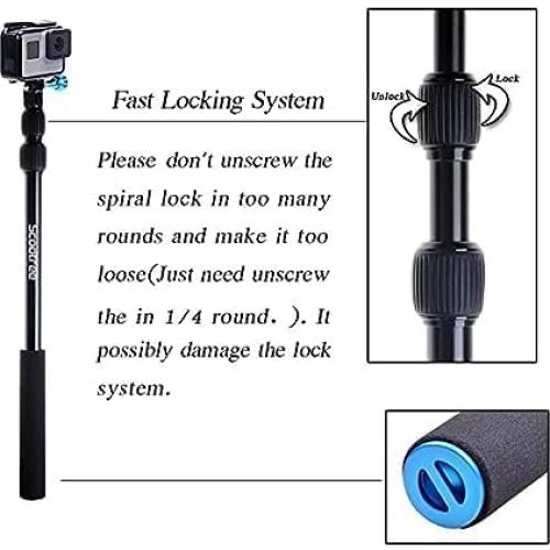 Palo Telescópico de Aluminio Smatree SmaPole S1 40.1-102.9 cm