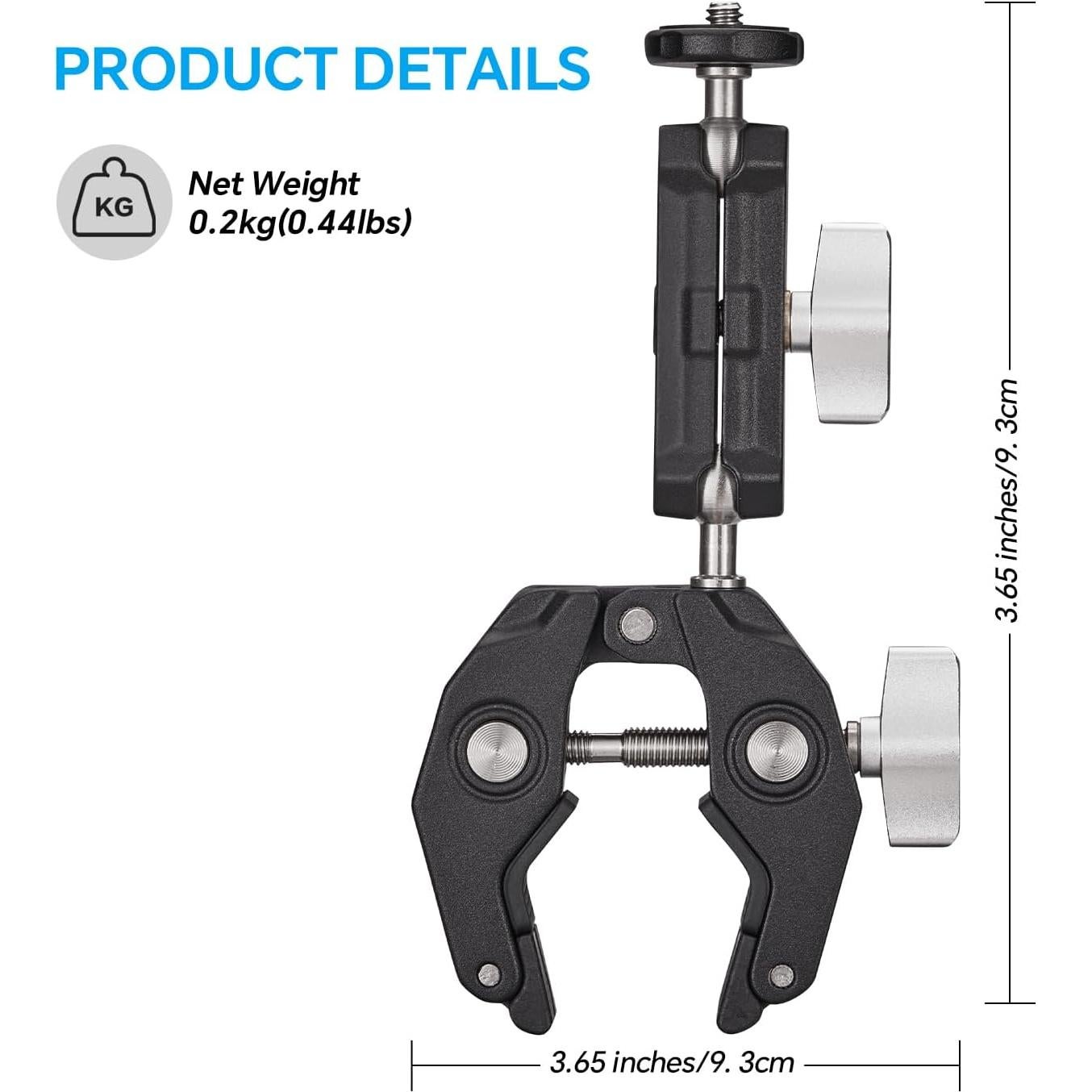 Super Clamp Soporte de Cámara DAUEULITE CP-02 360° Ajustable