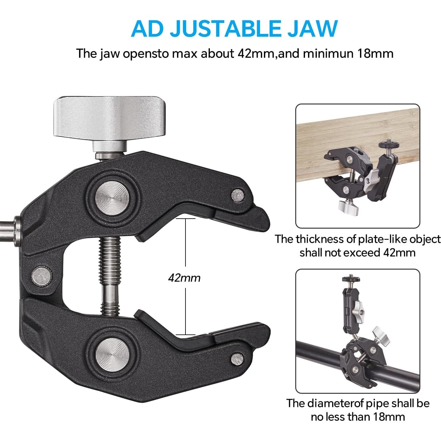 Super Clamp Soporte de Cámara DAUEULITE CP-02 360° Ajustable