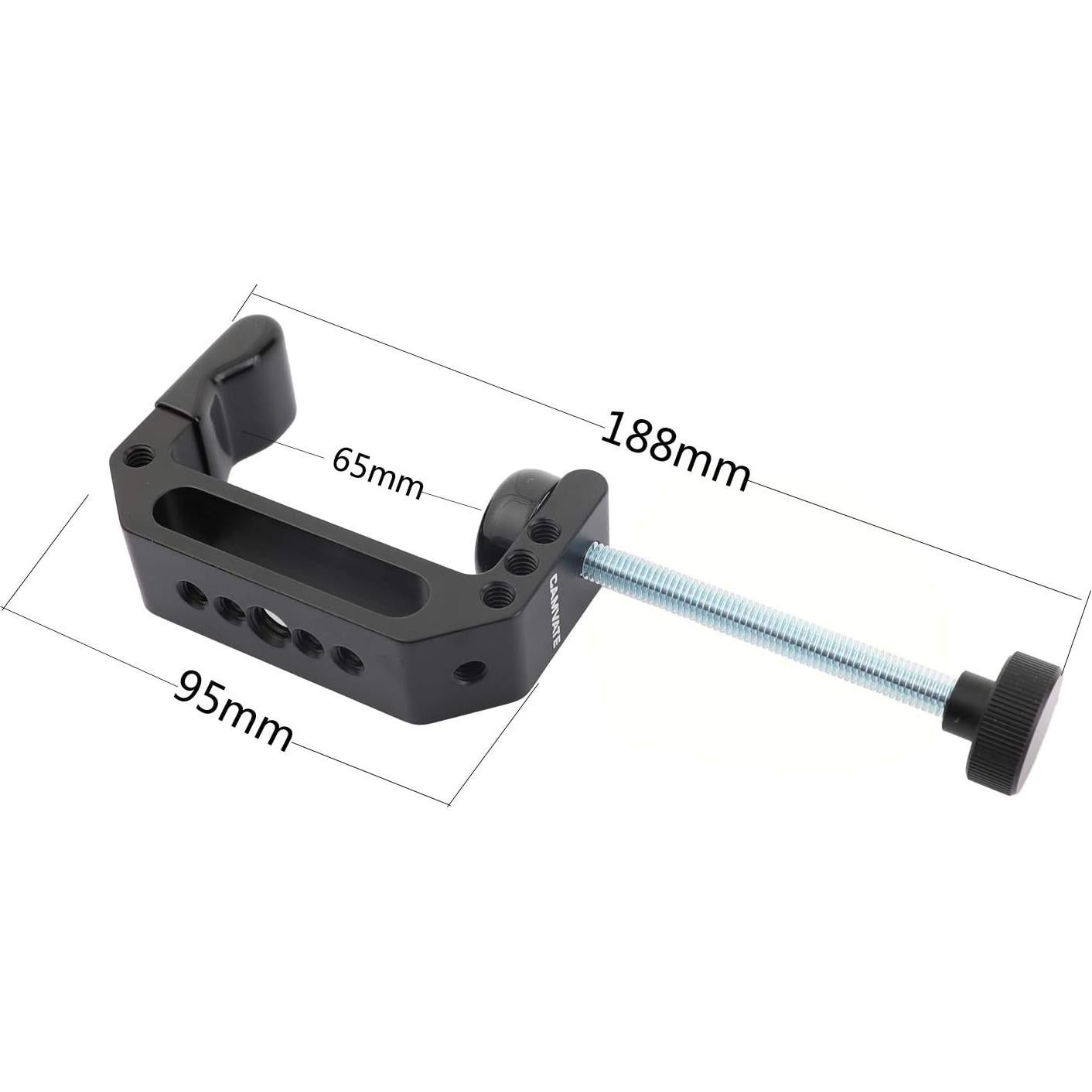 C Clamp CAMVATE de Aluminio con Roscas 1/4" y 3/8"