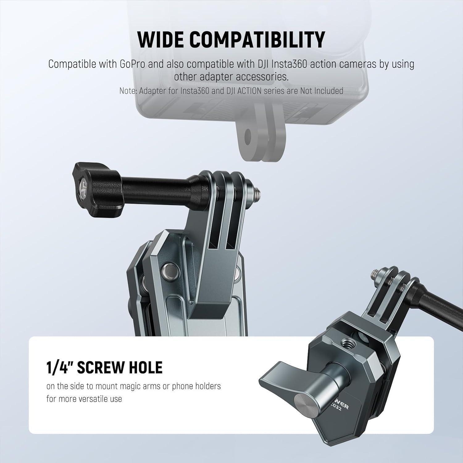 Soporte de Cámara para Parabrisas de Motocicleta NEEWER AC032