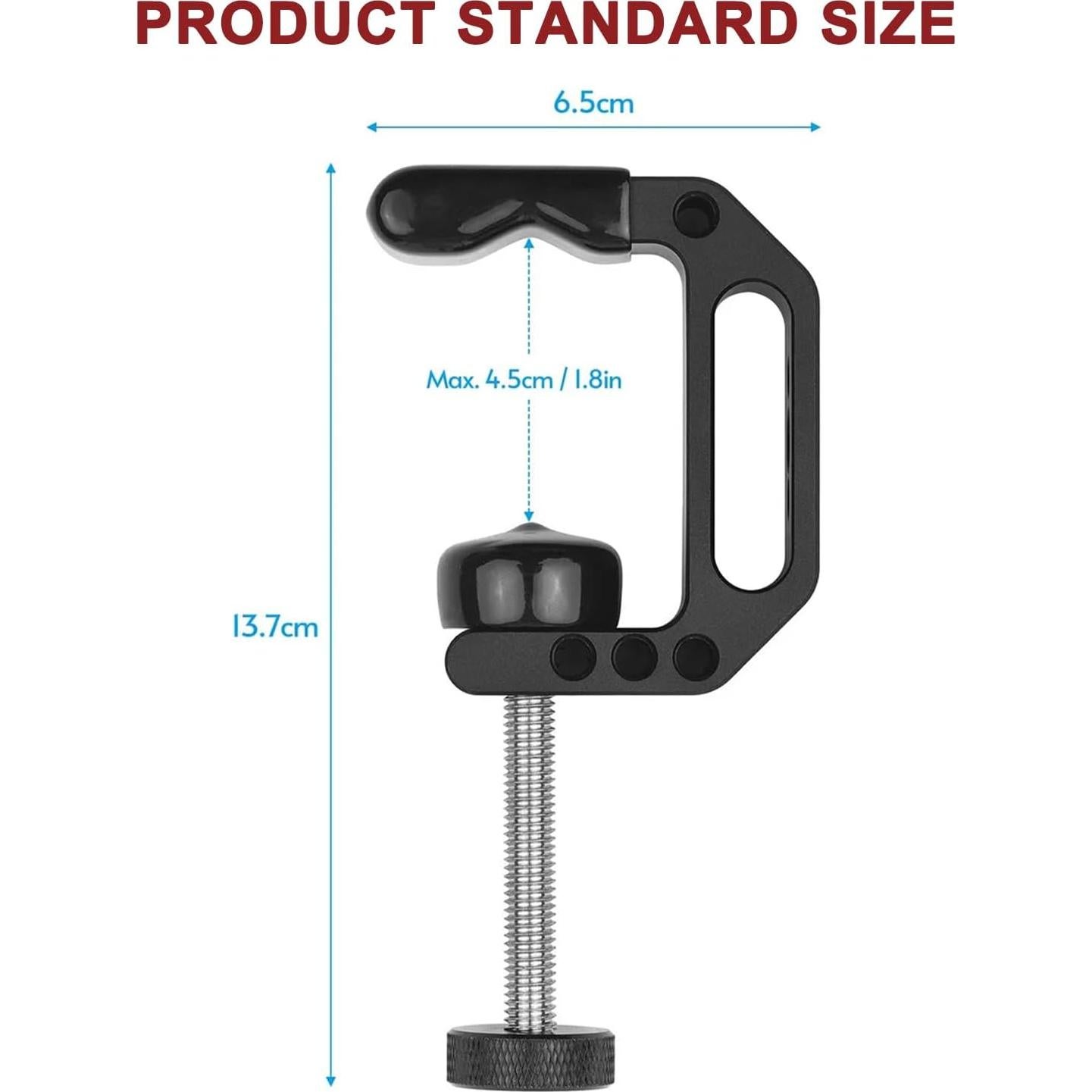 Soporte de cámara tipo C Lanxire - Carga 2kg - Paquete de 2