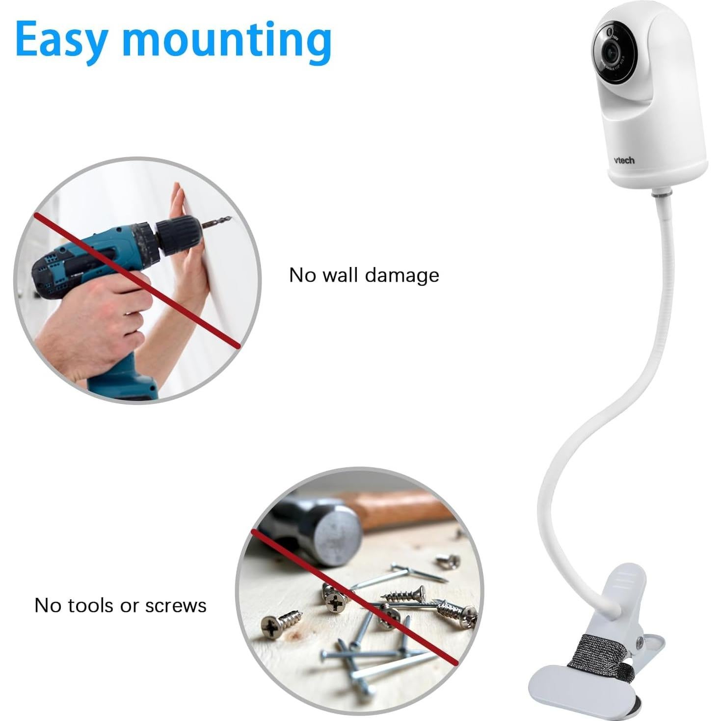 Soporte Clamp para Monitor de Bebé VTech Advanced HQ Max