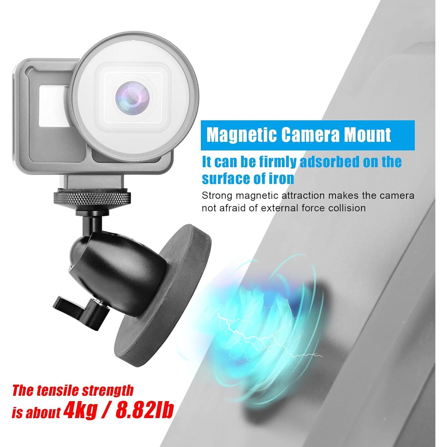 Soporte de Cámara Magnético SKYJFFJ con Cabeza de Bola Mini