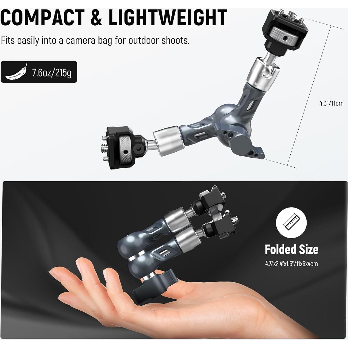 Brazo Mágico Articulado NEEWER 7" para Cámara DSLR 3kg