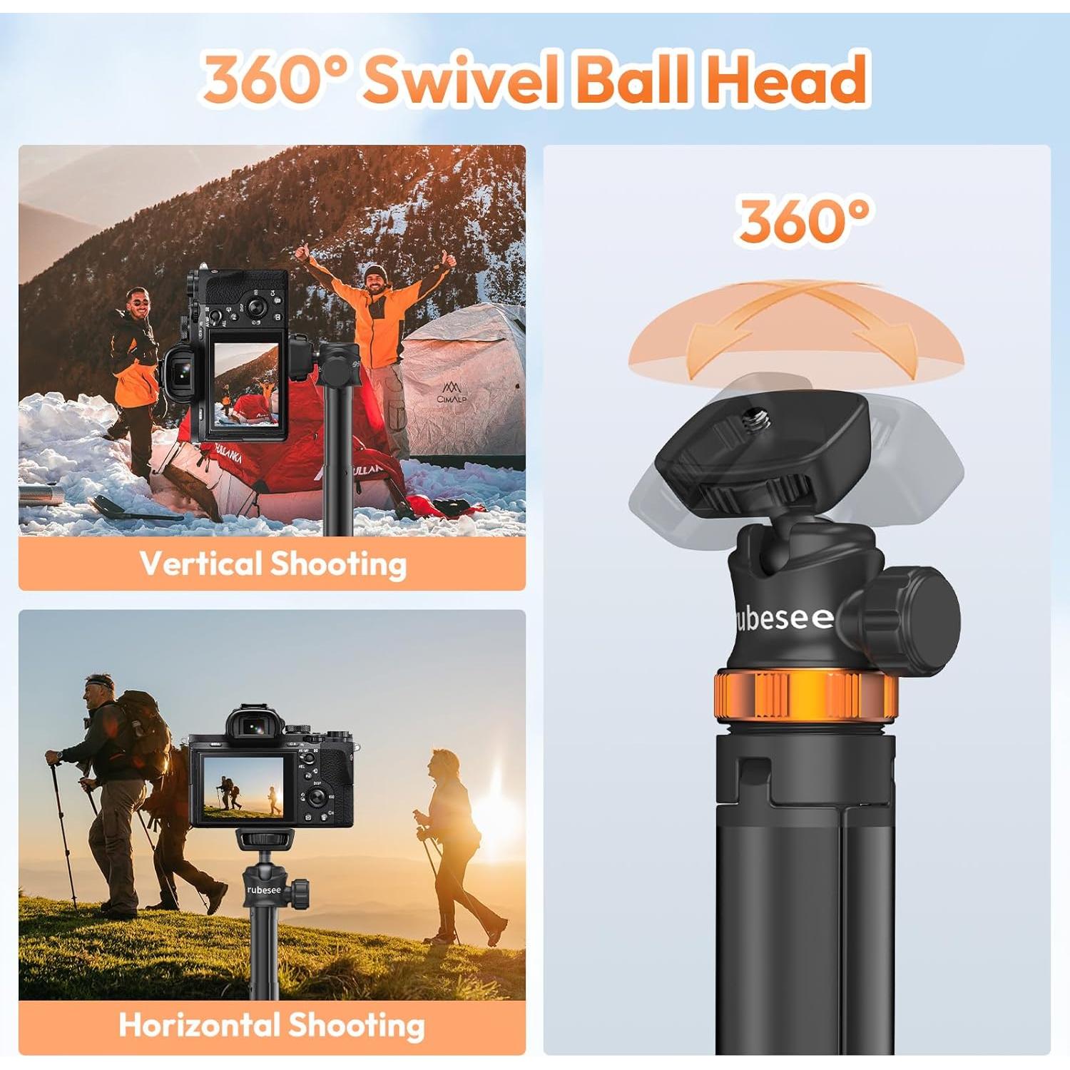 Trípode Extensible de Aluminio Rubesee PL-1021 200 cm