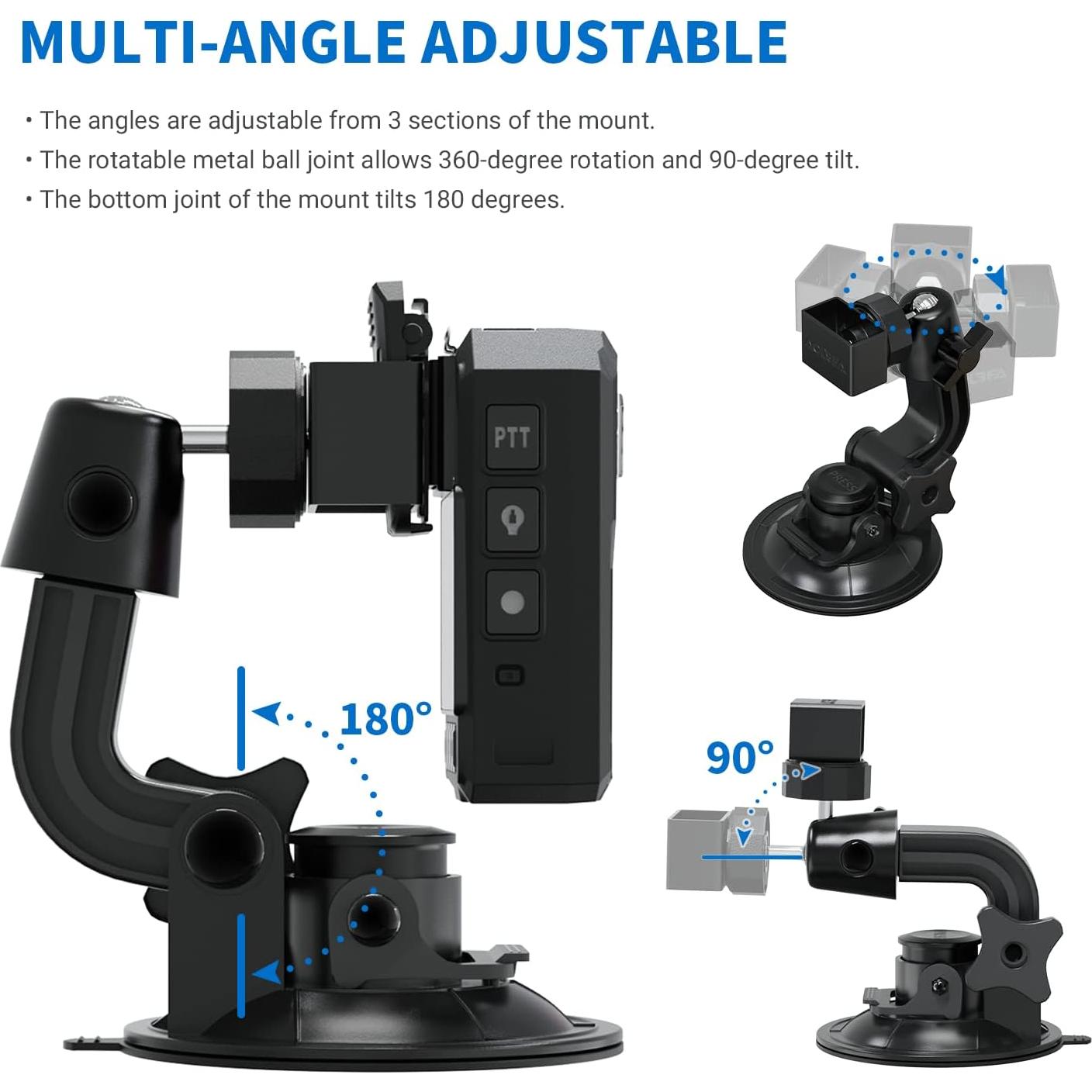 Soporte de Ventosa Aolbea AL-Z101 para Cámara Corporal