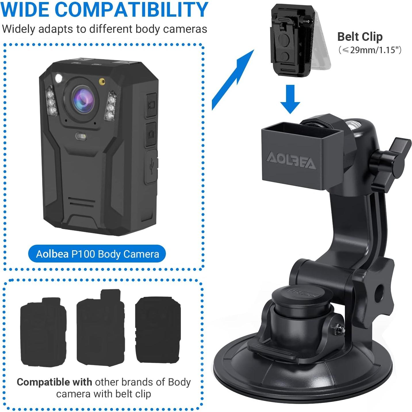 Soporte de Ventosa Aolbea AL-Z101 para Cámara Corporal
