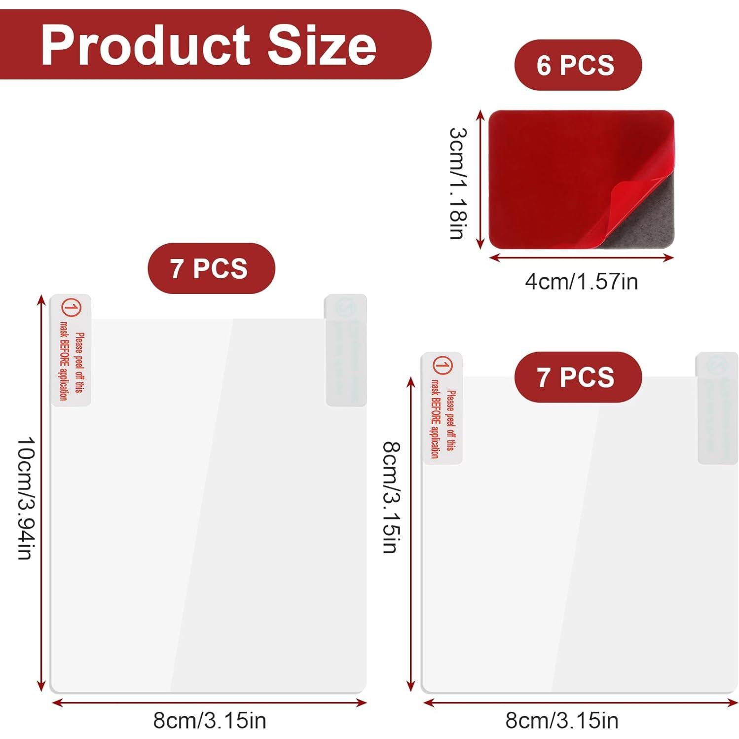 Pegatinas Electroestáticas Heclia para Cámara Dash 20 PCS