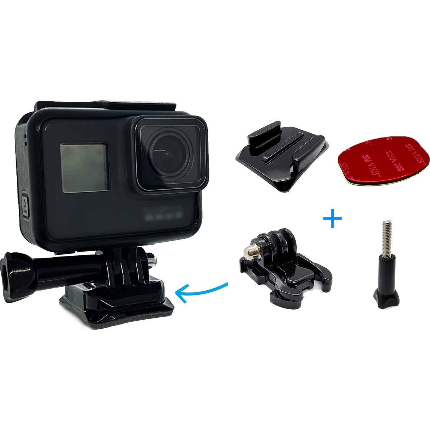 Soportes Adhesivos para Casco JINGXIN GoPro - 20 en 1