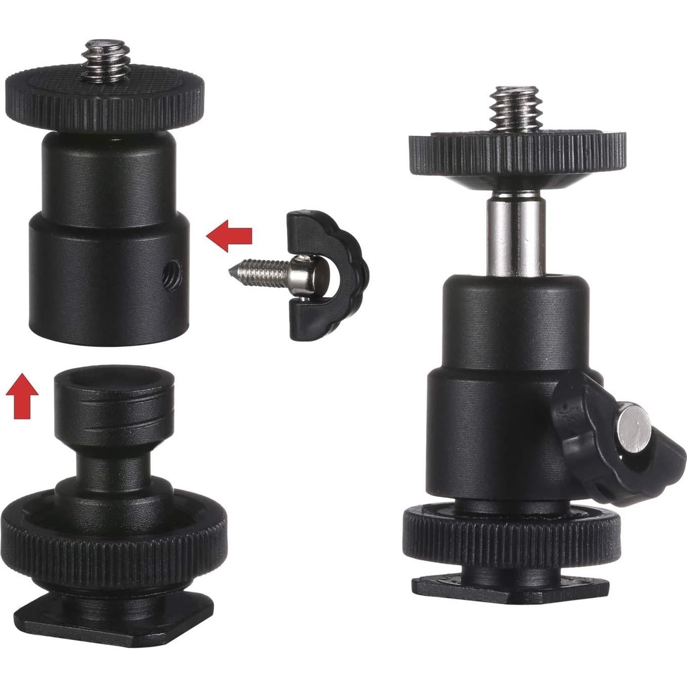 Adaptador de Tornillo de Cámara KWOKWEI 19 Piezas Metal