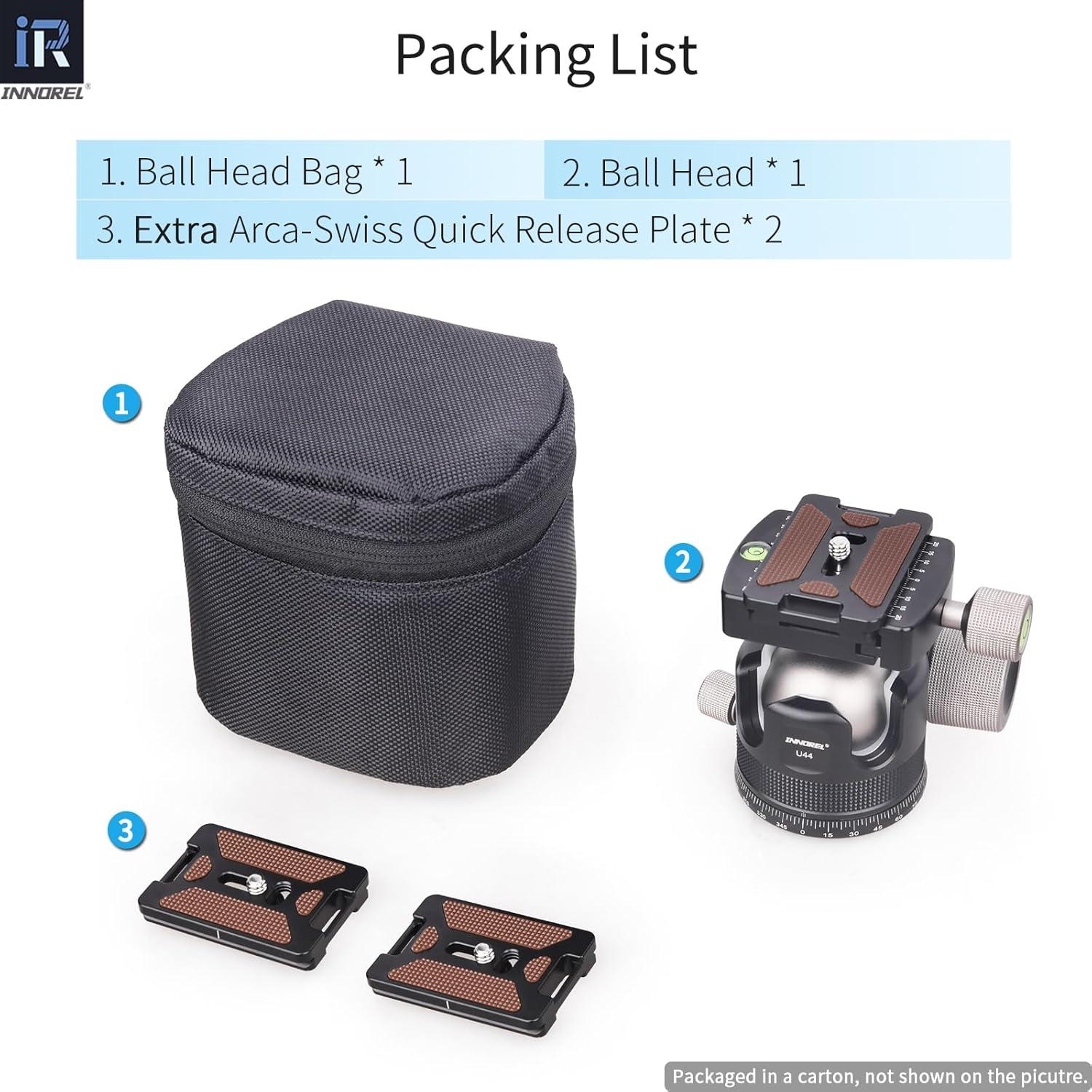 Cabezal de Trípode INNOREL U44 Bola 44mm Metal 25kg