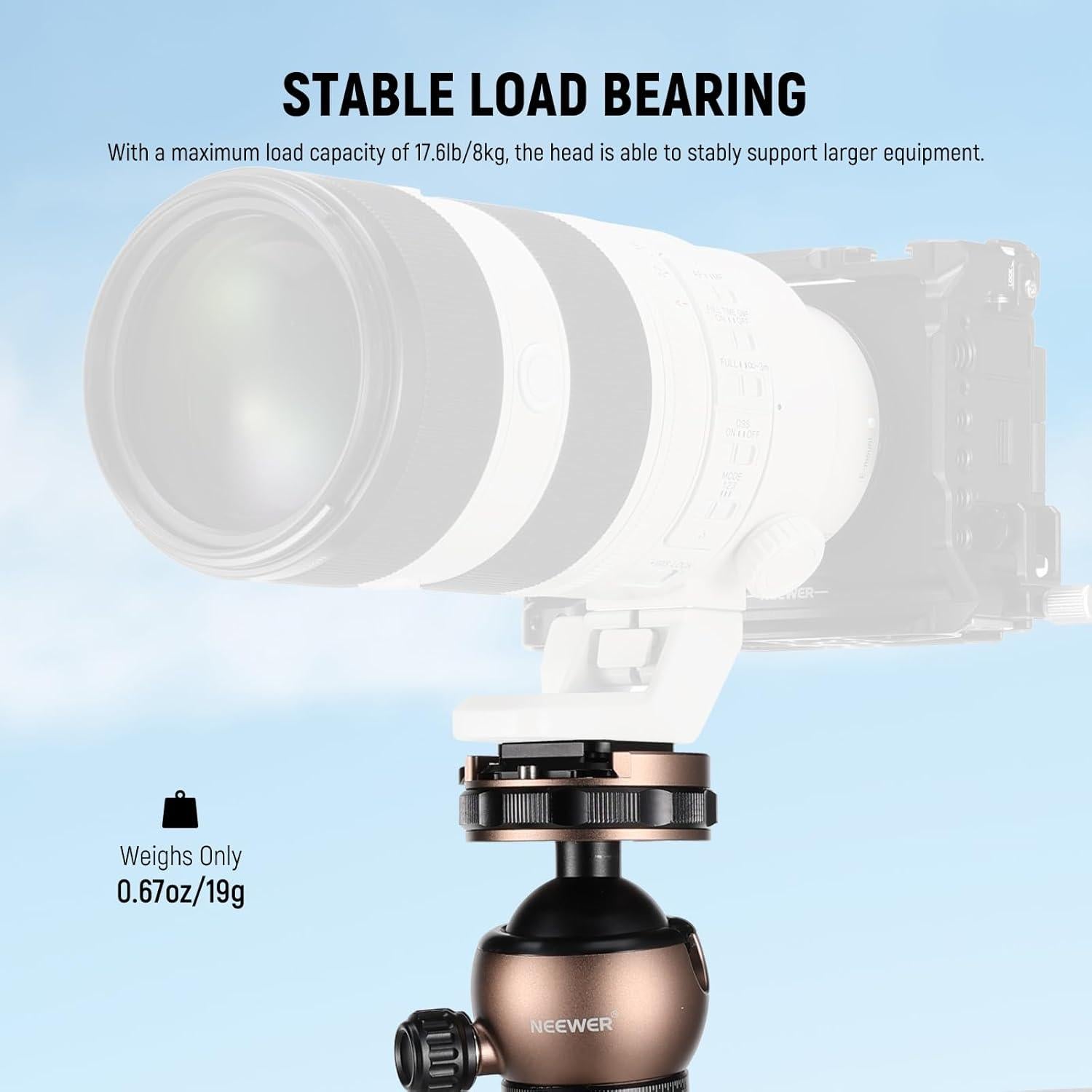 Placa de Liberación Rápida NEEWER QPR-5 38mm Cuadrada