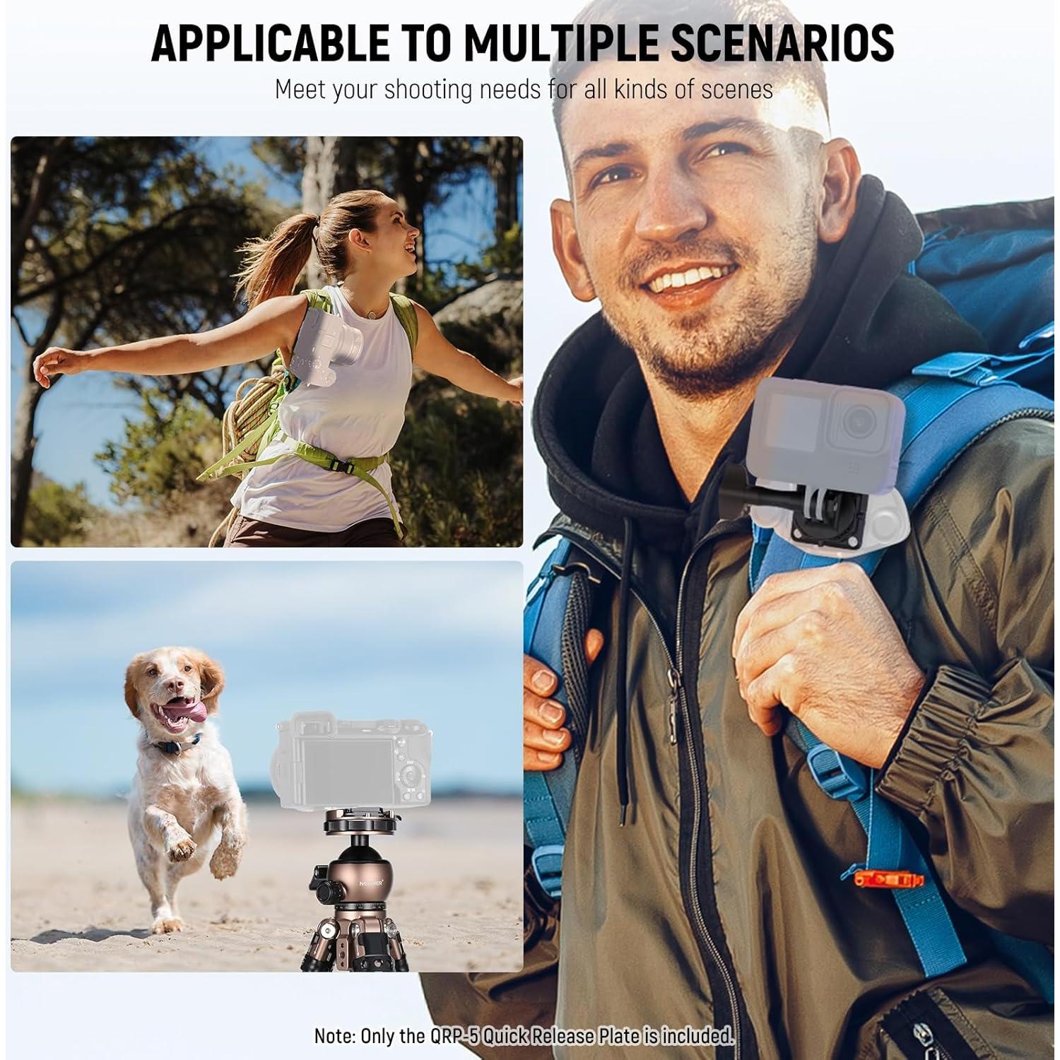 Placa de Liberación Rápida NEEWER QPR-5 38mm Cuadrada