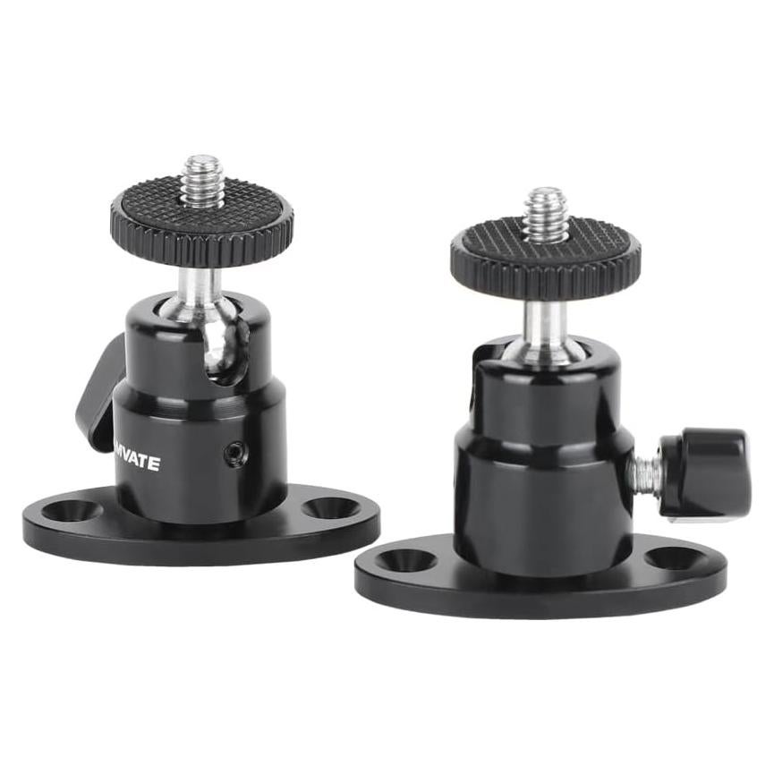 Cabezal Esférico Mini CAMVATE 1/4"-20 para Montaje en Techo