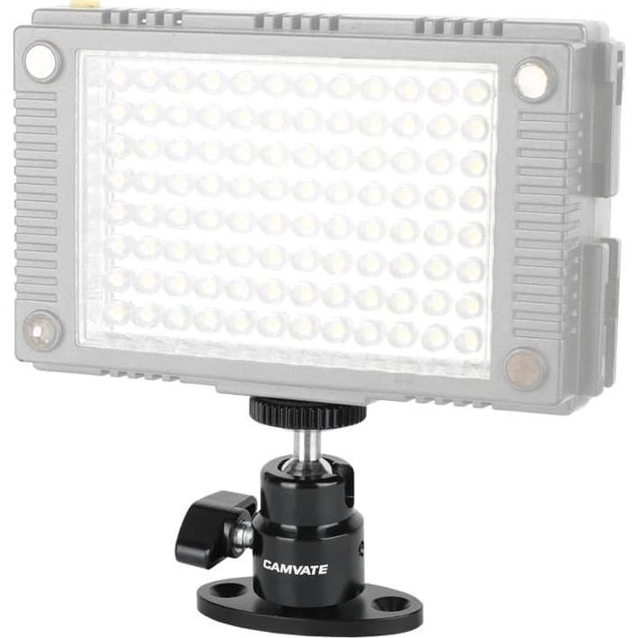 Cabezal Esférico Mini CAMVATE 1/4"-20 para Montaje en Techo