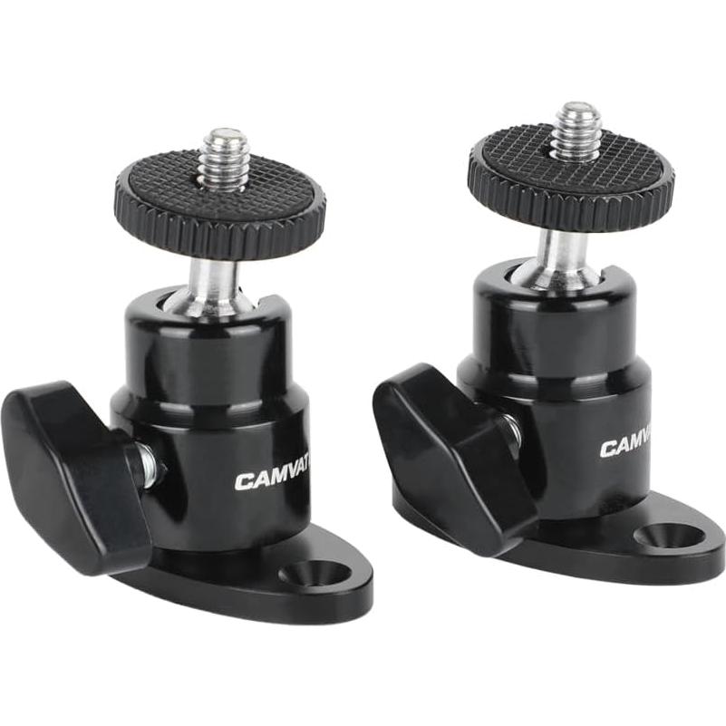 Cabezal Esférico Mini CAMVATE 1/4"-20 para Montaje en Techo