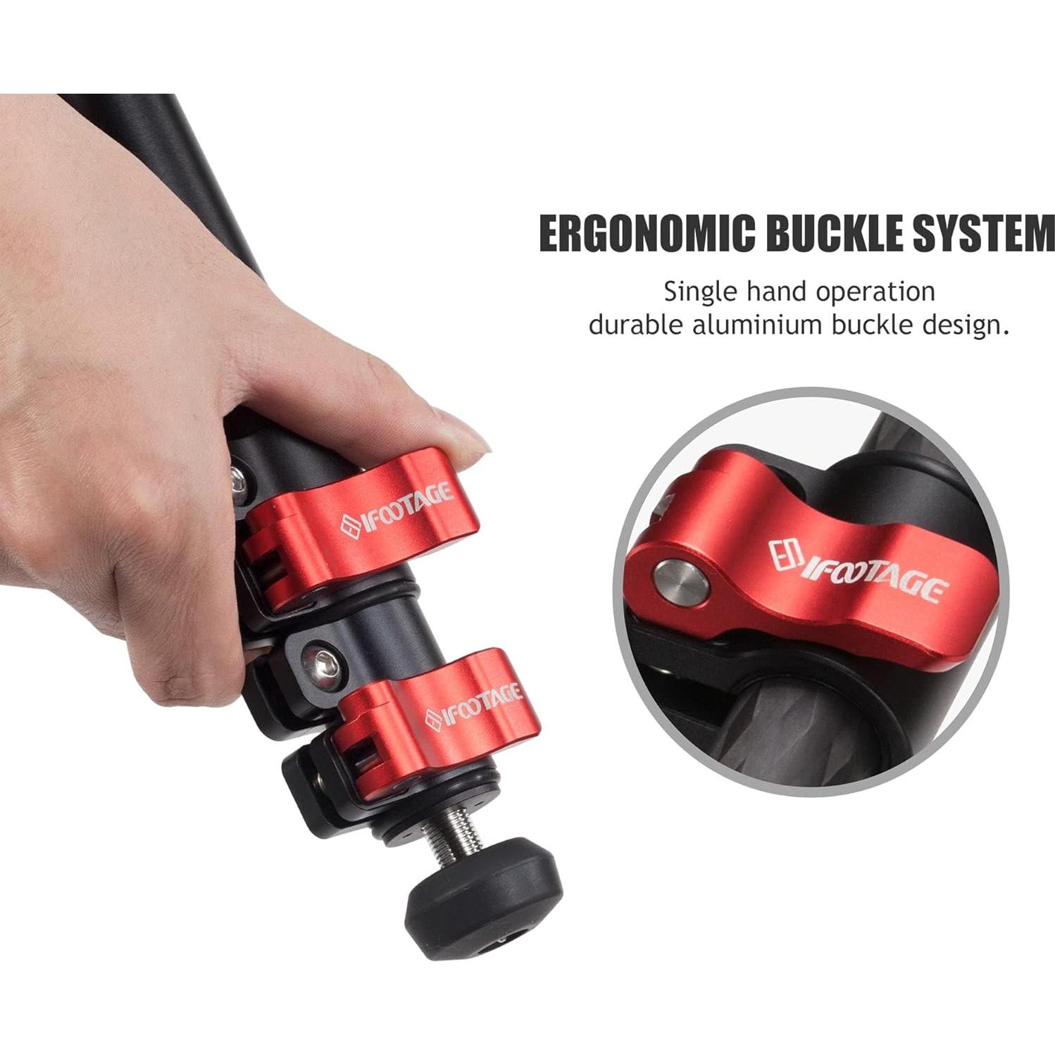 Trípode IFOOTAGE TA6S Profesional Aluminio 360° para DSLR