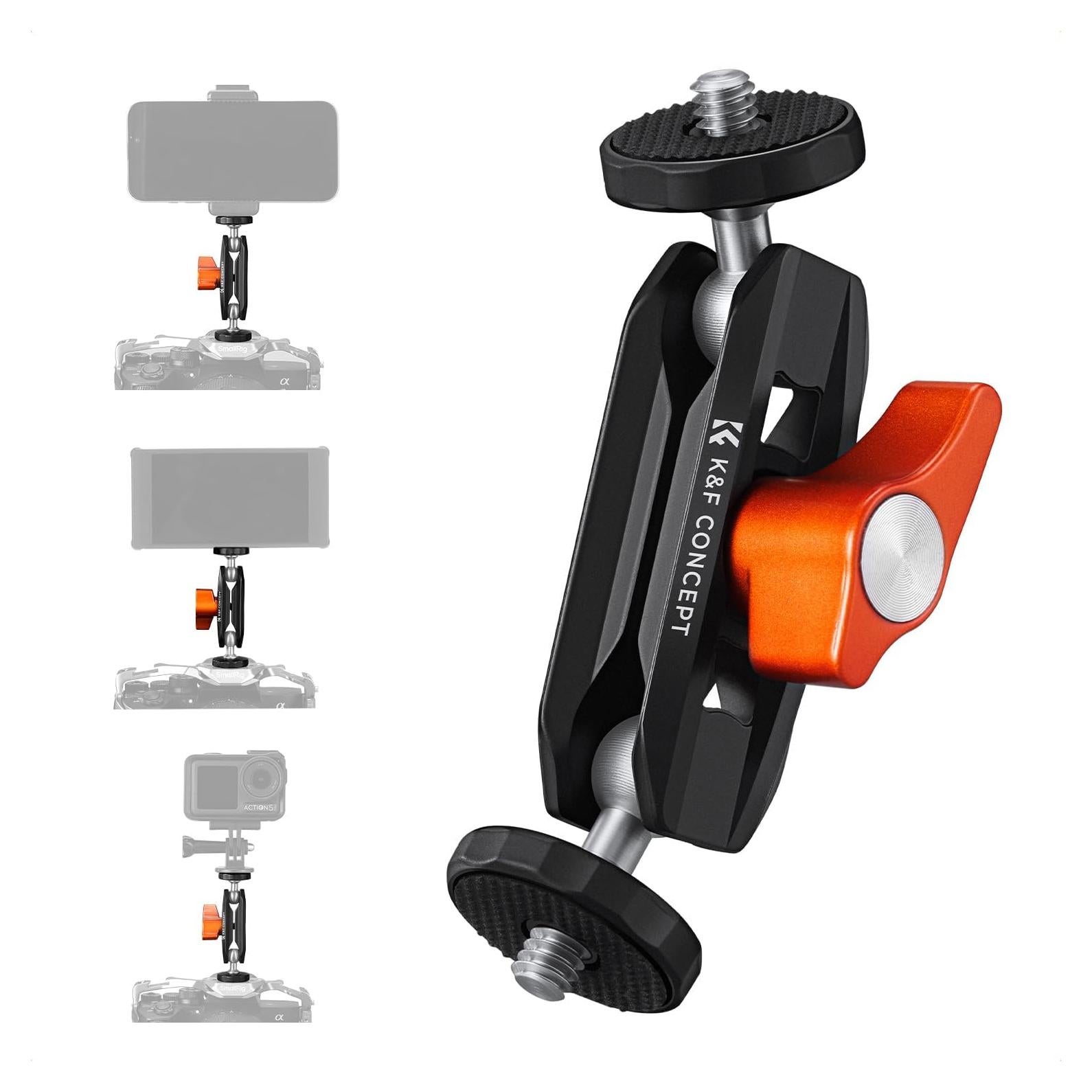 Brazo Mágico Articulado K&F Concept 24.9 cm 360° Soporte